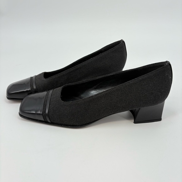 Stuart Weitzman Square Toe Block Heel Pump Size 8B - Picture 8 of 10